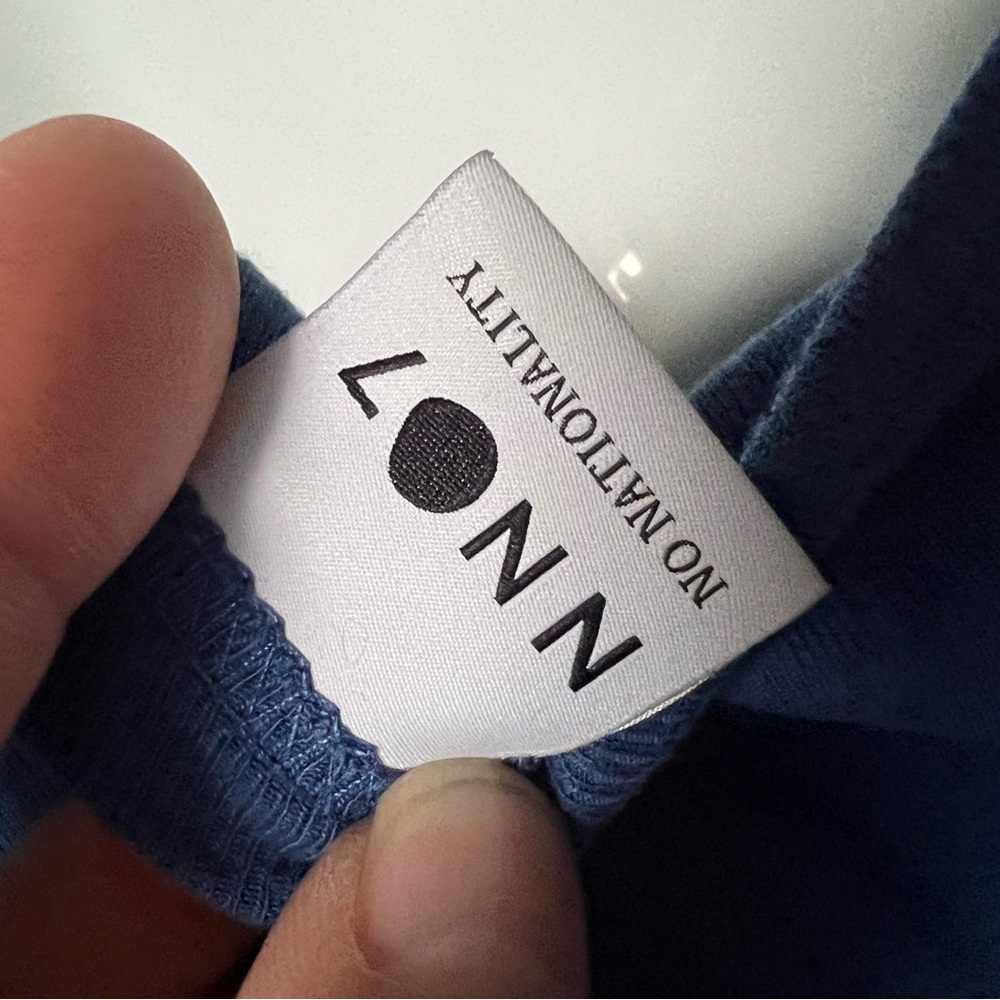 Long sleeve royal blue cotton long sleeve